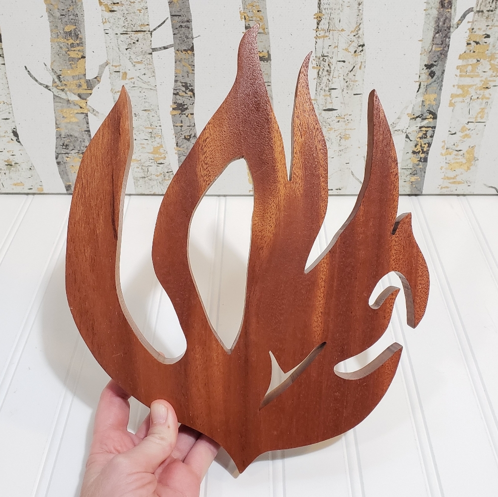 Wood Fire Flame Cutout Laser Cut